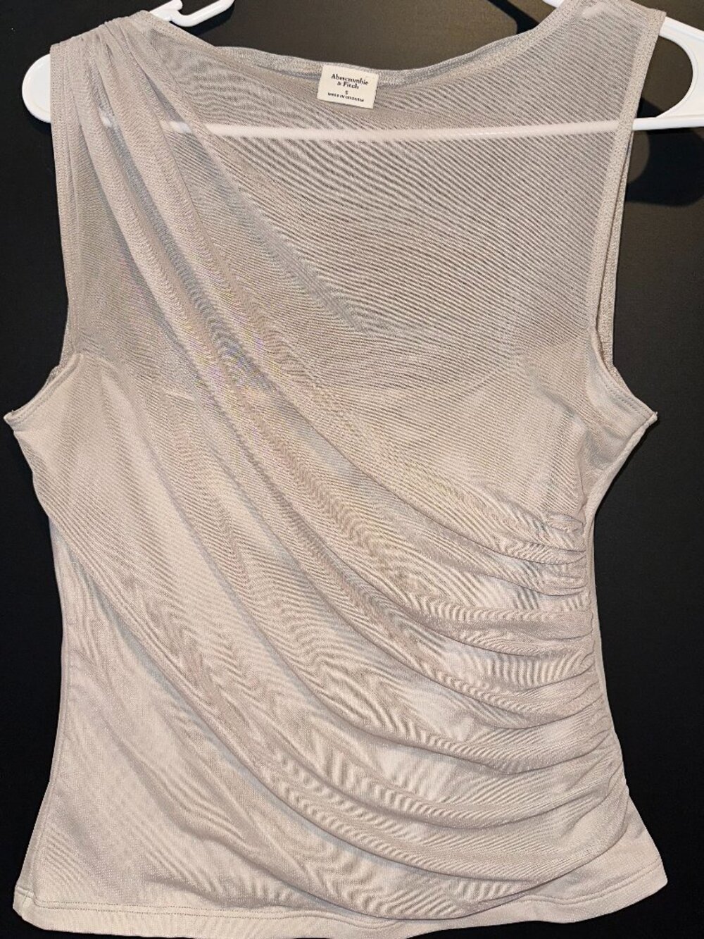Abercrombie & Fitch Size Small tube top with Mesh front and sleeves